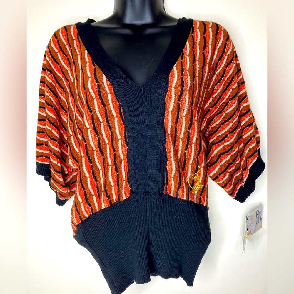 BABY PHAT V NECK LINE STRIPED SWEATER
